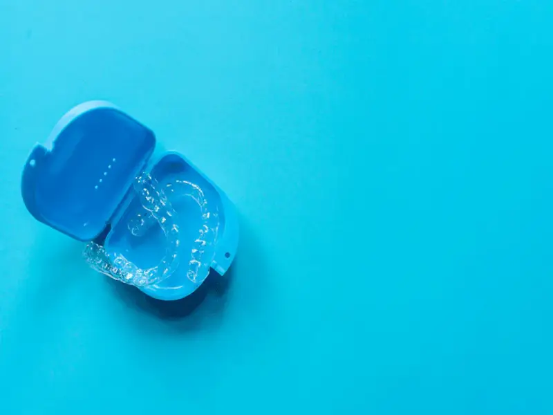 Custom clear aligner tray at Missouri City Dentistry