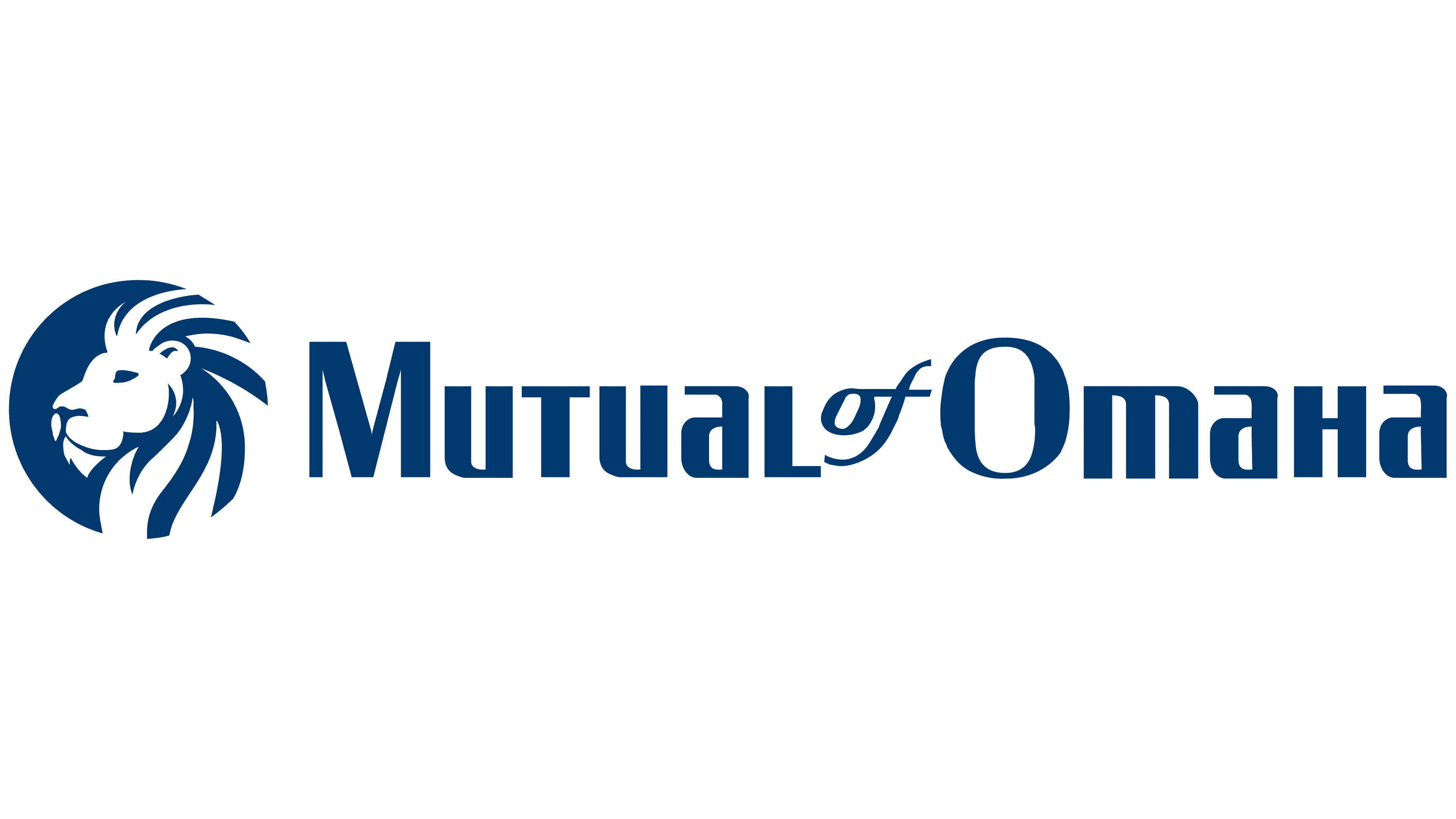 Logo of Mutual of Omaha with a stylized lion's head on the left and the text 